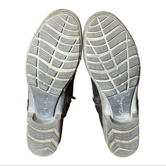 Clarks Women's Boots Ankle Zip Round Toe Booties Brown Size 9M - Picture 13 of 14